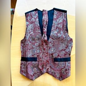 Vintage Silk Vest and Tie